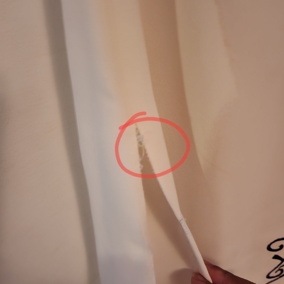 Vintage Danny & Nicole Embroidered Tunic Blouse Side Zip (Flaw) - Picture 6 of 10